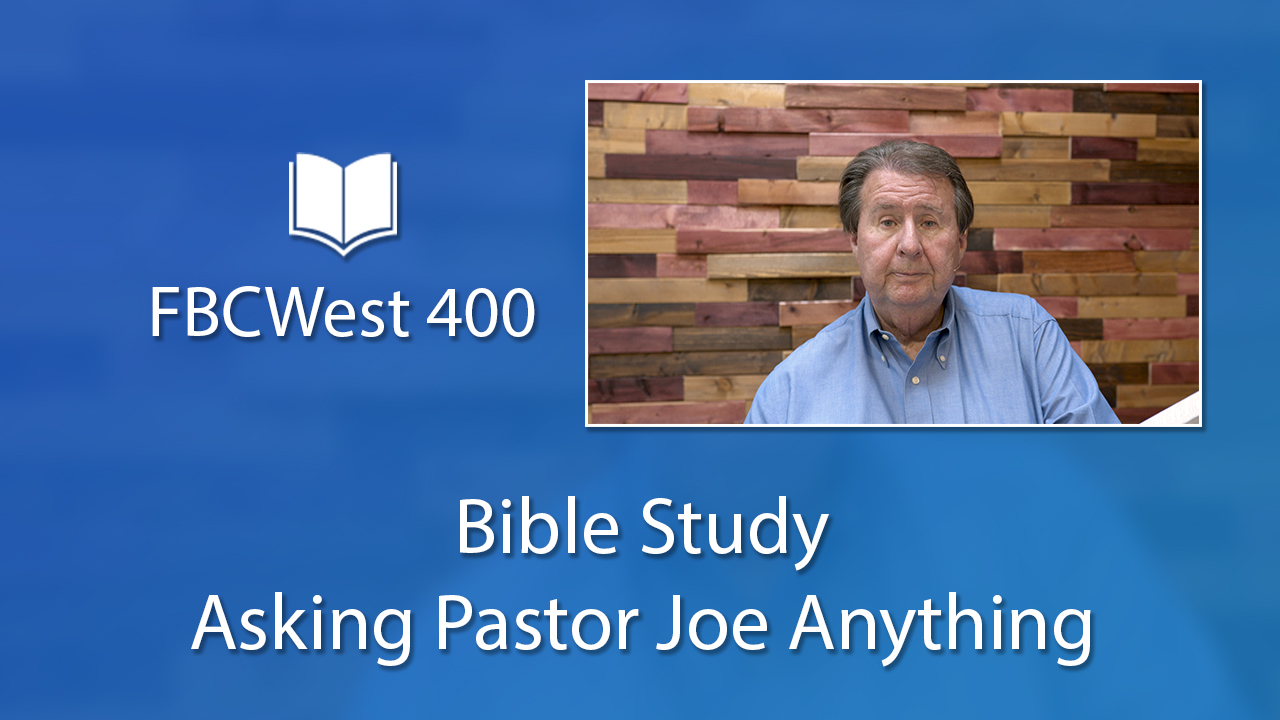 Bible Study Asking Pastor Joe Anything | Poster