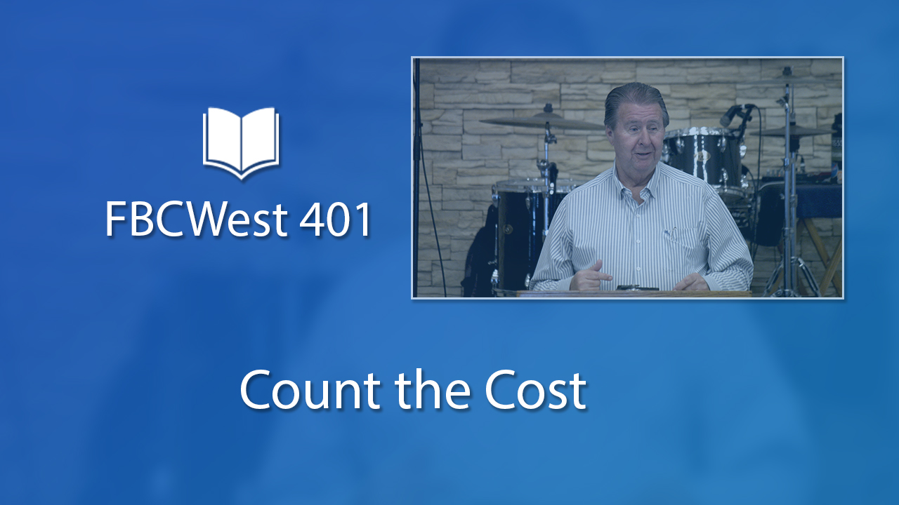 401 FBCWest | Count the Cost photo poster